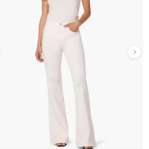 NWT $188 Joe’s Jeans WHITE The Molly high rise flare (bin 46) - Picture 9 of 10